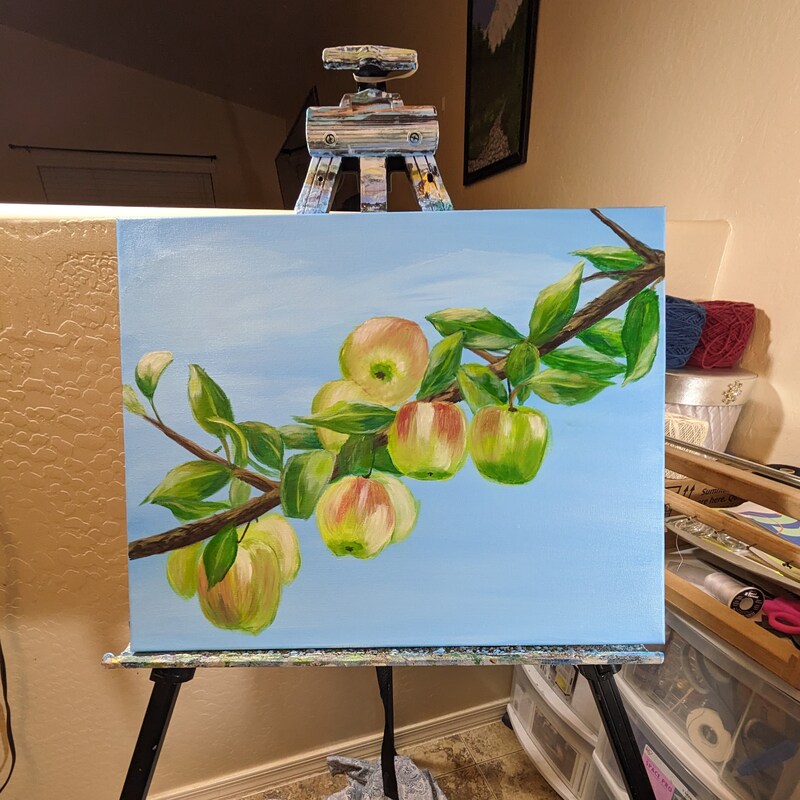 Apples on the Tree Painting